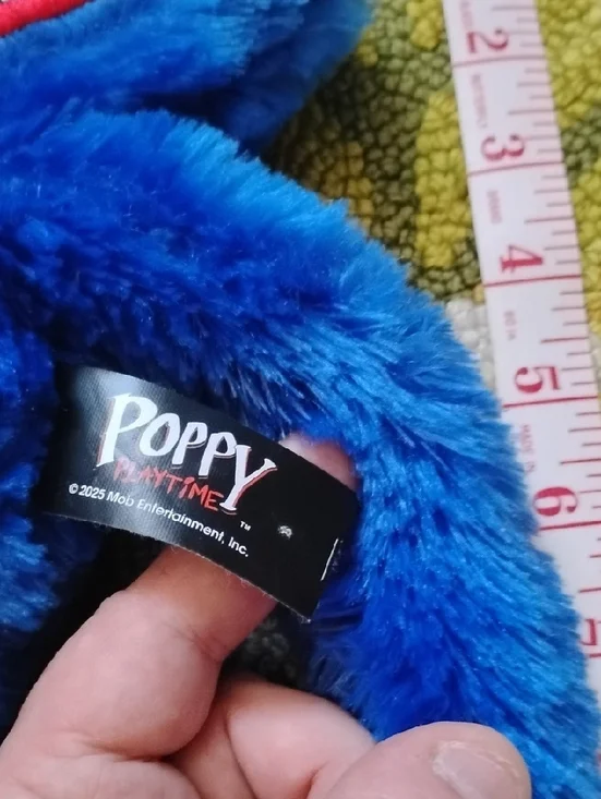 Plush Blue Monster Toy with Smiling Teeth - Cuddly Kids Plush - Picture 3 of 4